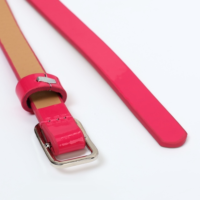 Ремень женский, ширина 1,3 см, пряжка металл, цвет розовый Ремень женский, ширина 1,3 см, пряжка металл, цвет розовый