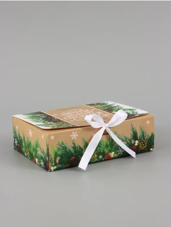 Коробка подарочная новогодняя складная &laquo;Мечты сбудутся&raquo;, 16.5&times;12&times;5 см