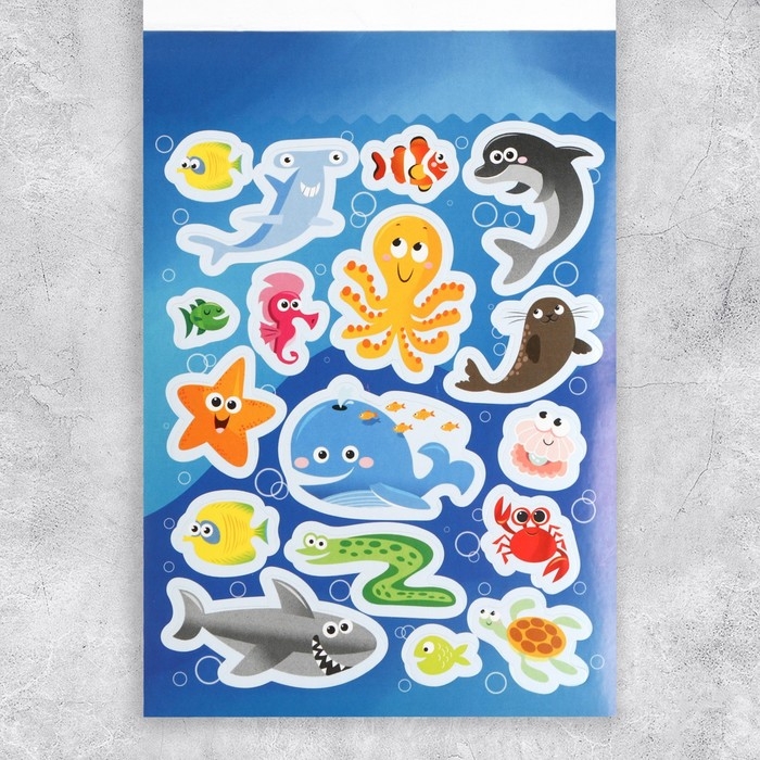 Наклейки детские, альбом 8 листов, «Милые зверушки», 11 х 16 см Наклейки детские, альбом 8 листов, «Милые зверушки», 11 х 16 см