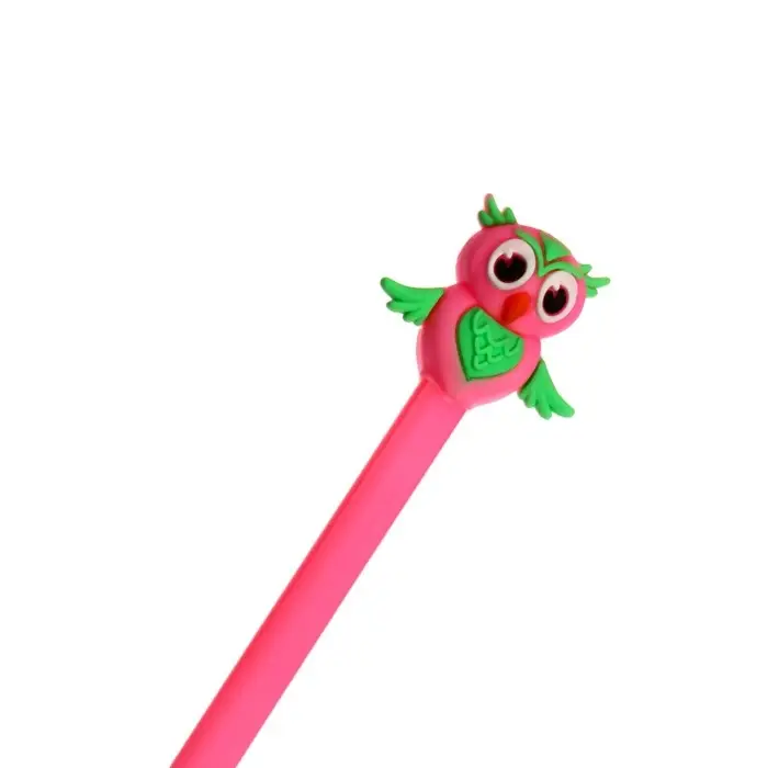 Ручка - прикол Calligrata «Сова», гелевая, МИКС
