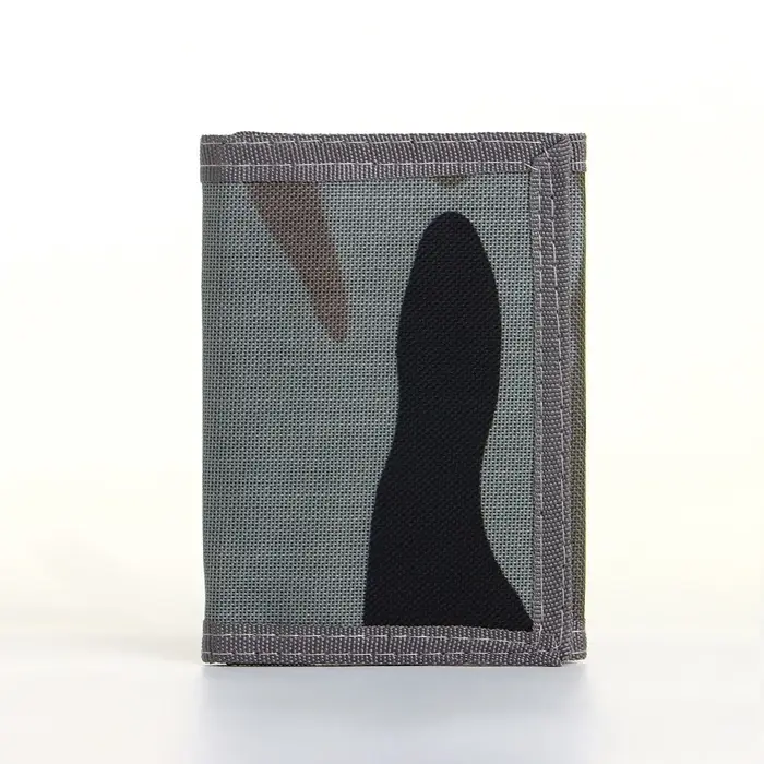 Кошелёк на липучке, серый