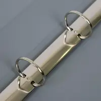 Папка на 4 кольцах А4, Calligrata, 40 мм, 700 мкм, внутренний карман, карман на корешок, серая