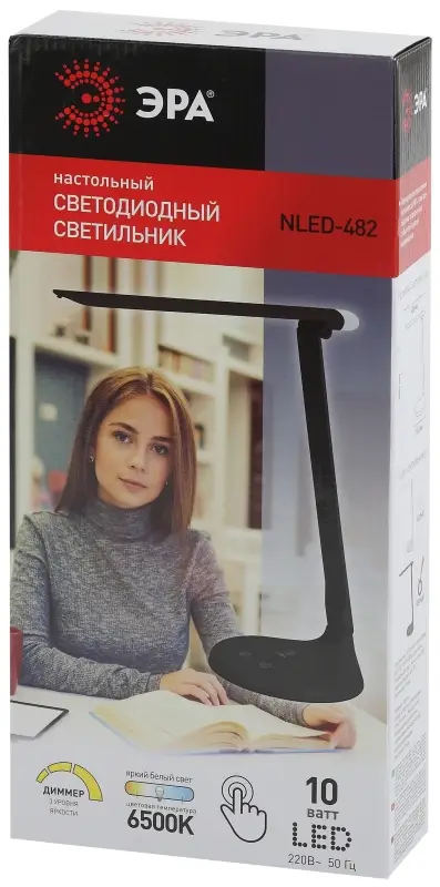 Светильник светодиодный настольный NLED-482-10W-BK черный