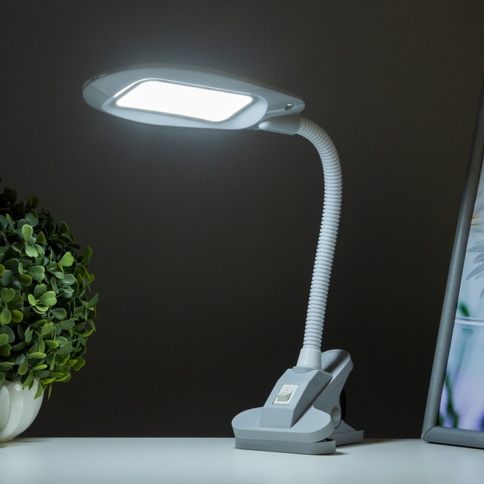 Лампа настольная 16432/1WT 16хLED серый 8,8х11х46,5 см Лампа настольная 16432/1WT 16хLED серый 8,8х11х46,5 см