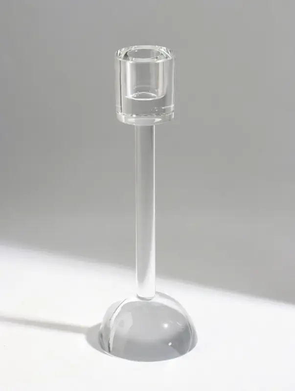 Подсвечник хрустальный &laquo;Кристалл&raquo;, 7.7&times;7.7&times;23.5 см, d=2.5 см