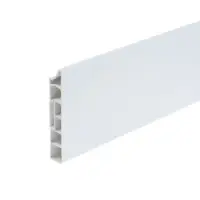 Плинтус напольный прямоугольный &laquo;Идеал. Дюра&raquo;, 2200&times;80 мм, цвет 001 белый