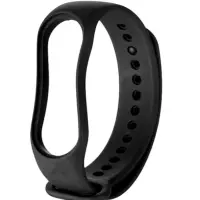 Ремешок для фитнес-браслета Mi Band 5/6/7 Luazon, чёрный