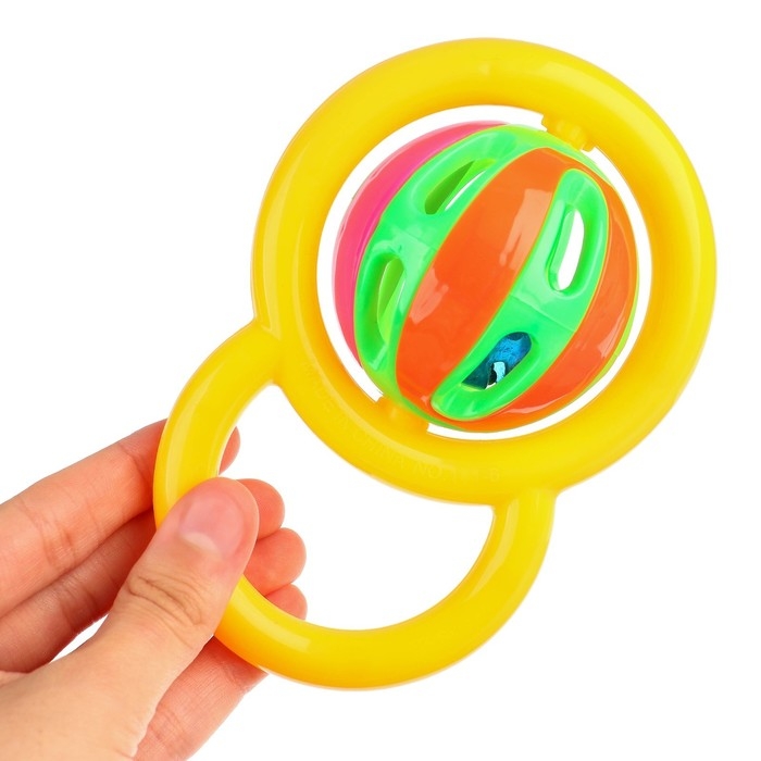 Погремушка «Яркий шар», цвет МИКС, Крошка Я Погремушка «Яркий шар», цвет МИКС, Крошка Я