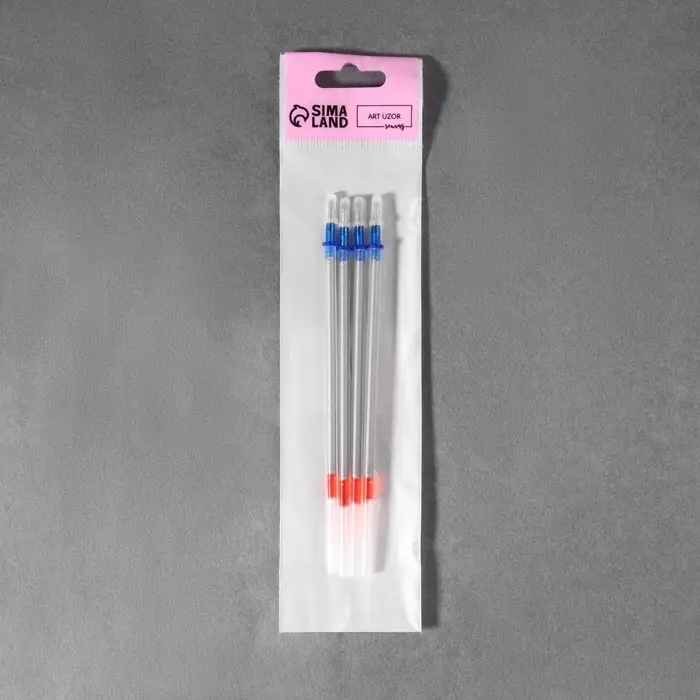 Набор стержней для кожи, водорастворимые, 13 см, 4 шт., цвет серебряный Набор стержней для кожи, водорастворимые, 13 см, 4 шт., цвет серебряный