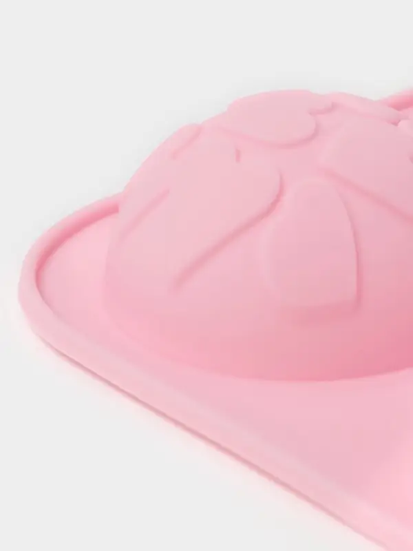 Форма для выпечки Доляна &laquo;Ассорти&raquo;, силикон, 8 ячеек, 26&times;14&times;2.5 см (d=5 см), розовая