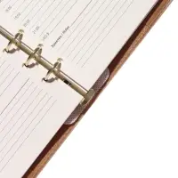 Органайзер на кольцах, A5, с клапаном, 80л, линия, к/зам, Бежевый