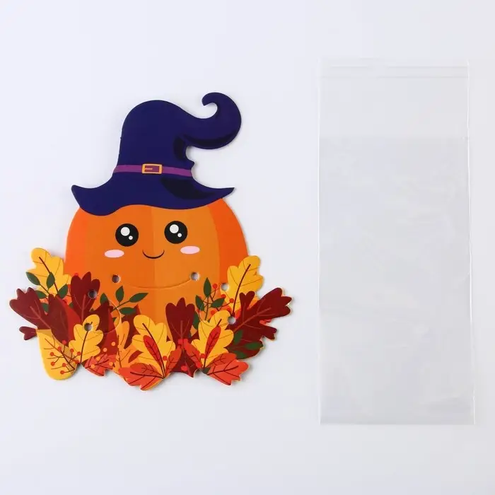 Пакет под конфеты, кондитерская упаковка, «Тыква», 11 х 6 см Пакет под конфеты, кондитерская упаковка, «Тыква», 11 х 6 см