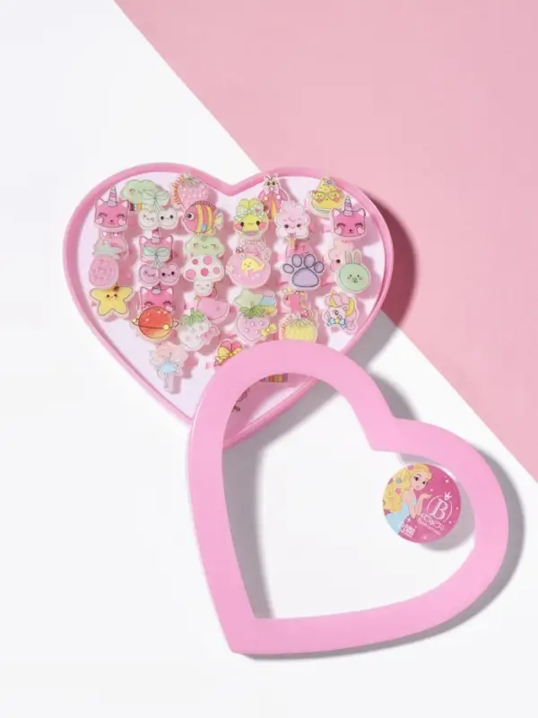 Кольцо детское Выбражулька «Зверюшки», форма МИКС, безразмерное, цвет МИКС Кольцо детское Выбражулька «Зверюшки», форма МИКС, безразмерное, цвет МИКС