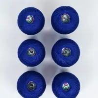 Нитки вязальные "Ирис" 150м/25г 100% мерсеризованный хлопок Набор 6шт (2411)