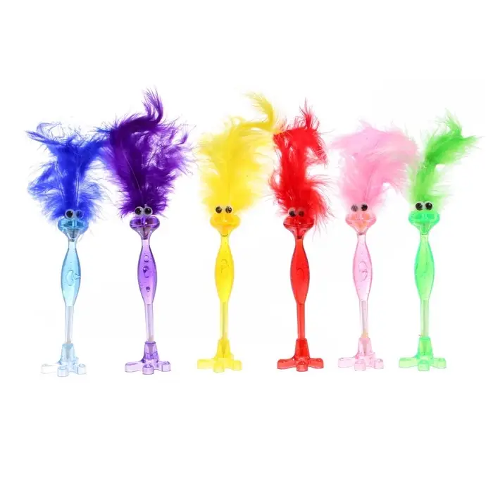 Ручка-прикол Calligrata &laquo;Утёнок с хохолком&raquo;, синий стержень, шариковая, МИКС