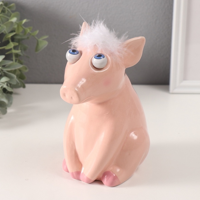 Копилка керамика Копилка керамика "Хрюша-пучеглазка" 10х13,5х17 см