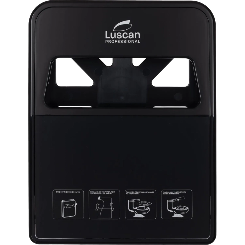 Диспенсер для покрытий на унитаз Luscan Prof Etalon черный 1/4