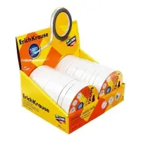 Клейкая лента ErichKrause Double-sided tape, 12 мм &times; 10 м, двусторонняя