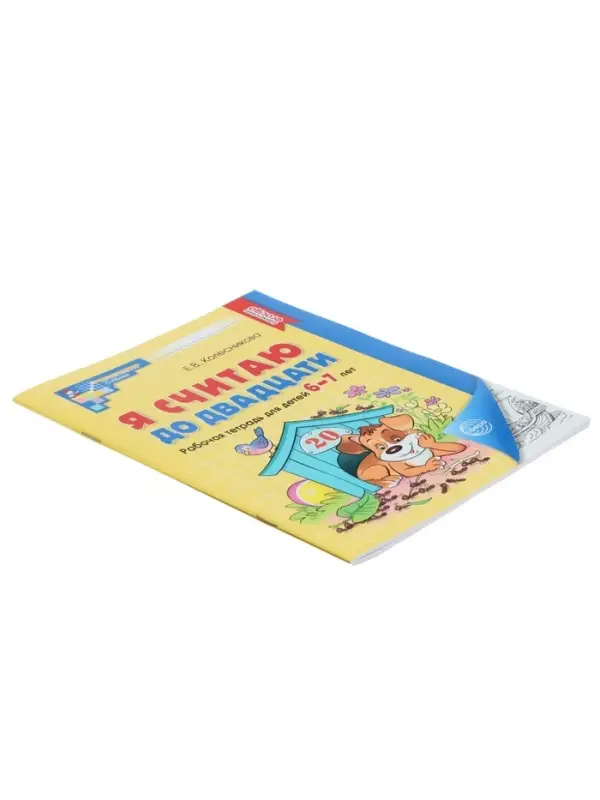 Рабочая тетрадь &laquo;Я считаю до двадцати&raquo;, для детей 6-7 лет, Колесникова Е.В., новая обложка