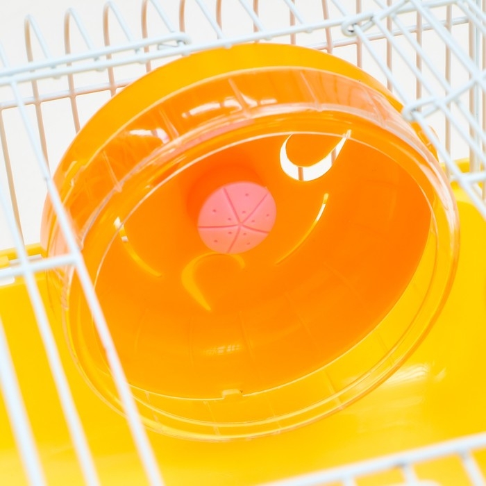 Клетка для грызунов Клетка для грызунов "Пижон", 27 х 21 х 17 см, жёлтая