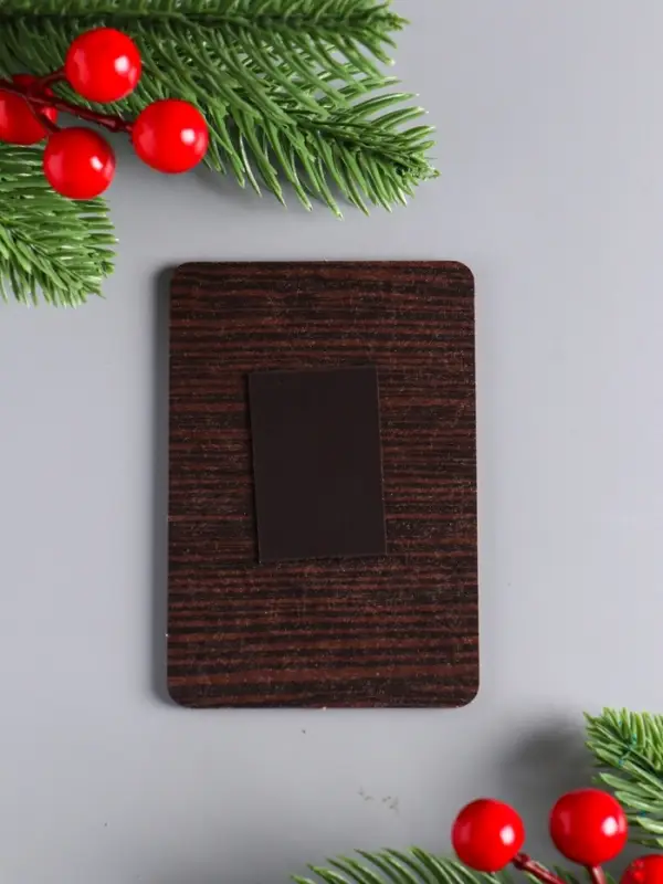 Магнит новогодний "Счастья в дом" 9,5х6,5 см