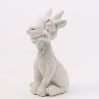 Фигурка декоративная &laquo;Козел Буян&raquo;, неокрашенный, 8&times;3&times;4 см, белая