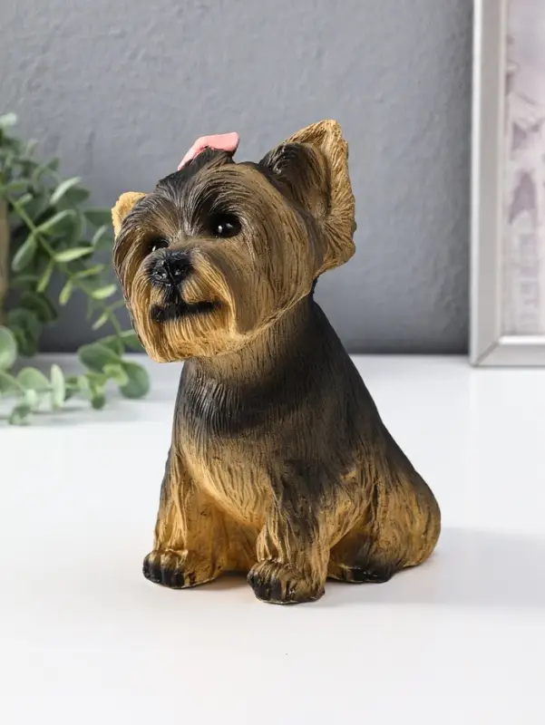 Фигурка Щенок Йорк, бежевый  21*13*20