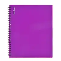 Тетрадь на спирали ErichKrause. Glance Vivid А5, 80 листов, в клетку, пластиковая обложка, блок офсет, 100% белизна, МИКС