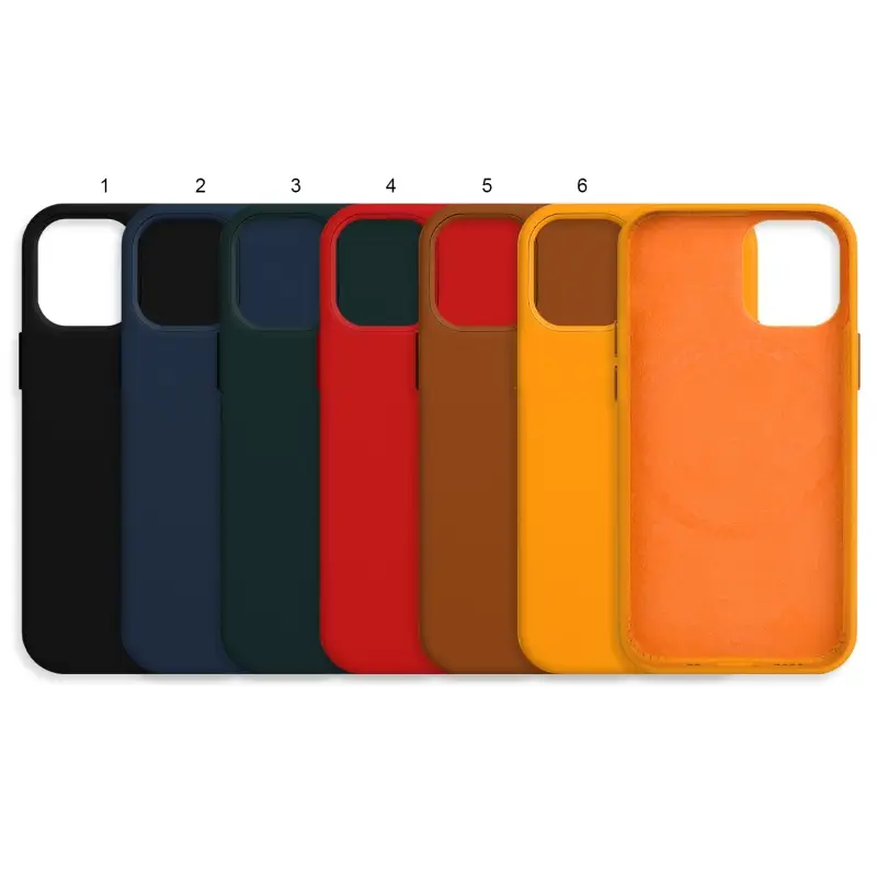 Чехол для iPhone 12 Mini Кожа (MagSafe) с лого