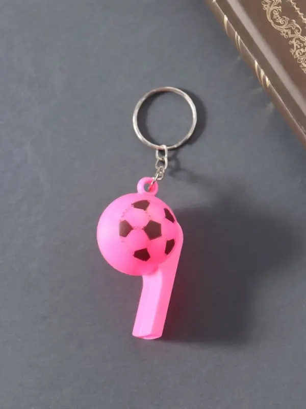 Свисток пластик на кольце Свисток пластик на кольце "Мяч", МИКС