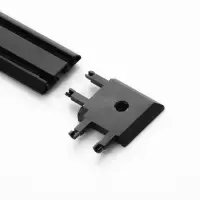 Коннектор угловой SLIM г-образный, 4-жильный, чёрный, 0.7&times;4&times;2 см