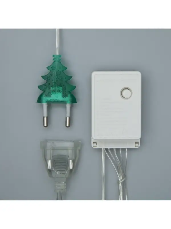Гирлянда &laquo;Занавес&raquo; 2&times;1.5 м, IP20, прозрачная нить, 360 LED, свечение мульти, 8 режимов, 220 В