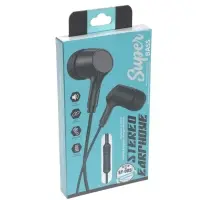 Наушники проводные SY-005, вакуумные, микрофон, Jack 3.5 мм, чёрные