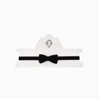 Чокер &laquo;Бант&raquo; бархатный, цвет чёрный в серебре, L=30см+удл