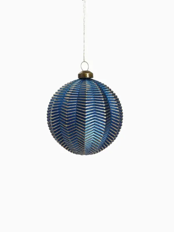 Набор ёлочных шаров &laquo;Вестон&raquo;, d=8 см, 6 шт., галант, синий