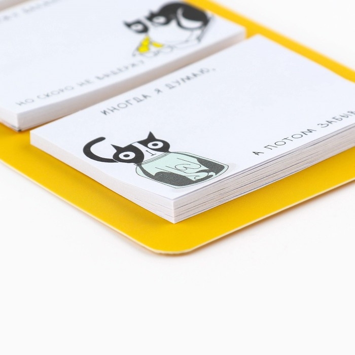 Стикеры с липким слоем «Кото заметки», 3 шт, 30 л Стикеры с липким слоем «Кото заметки», 3 шт, 30 л