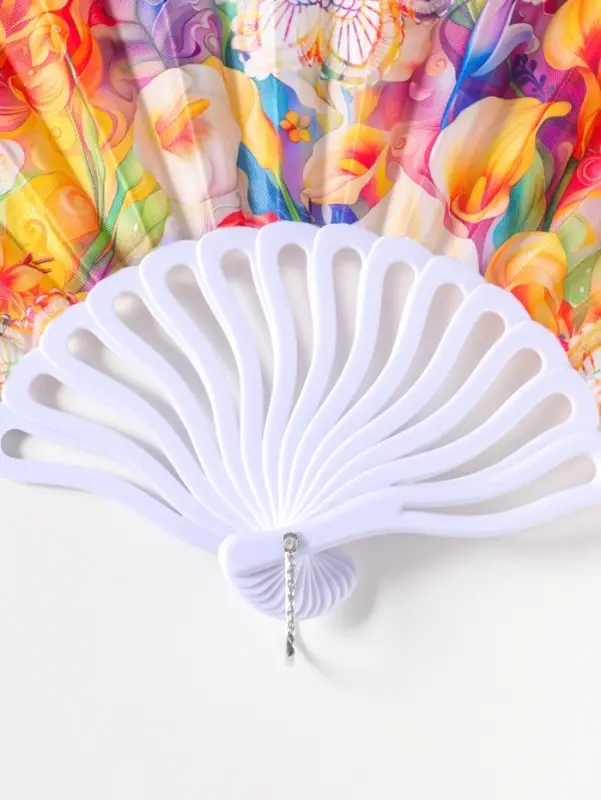 Веер складной &laquo;Каллы и мехенди&raquo;, 22.5 см