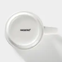 Набор кружек Magistro Mien, 270 мл, 6 шт., фарфор, белый