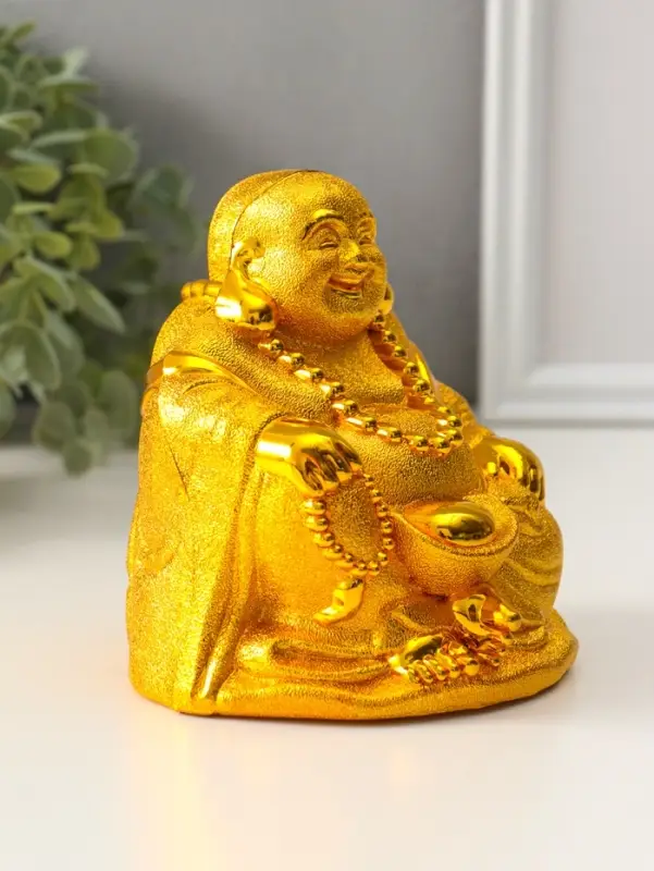 Копилка пластик "Золотой хотей" 12х10,5х12 см