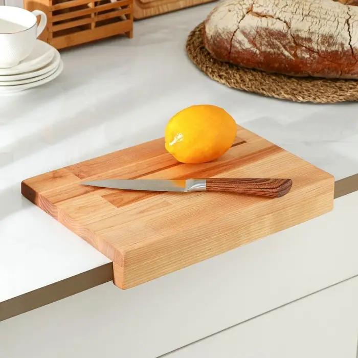 Доска разделочная с упором Adelica &laquo;Мастер шеф&raquo;, 30&times;20&times;1.8 см, пропитана минеральным маслом, дерево берёза