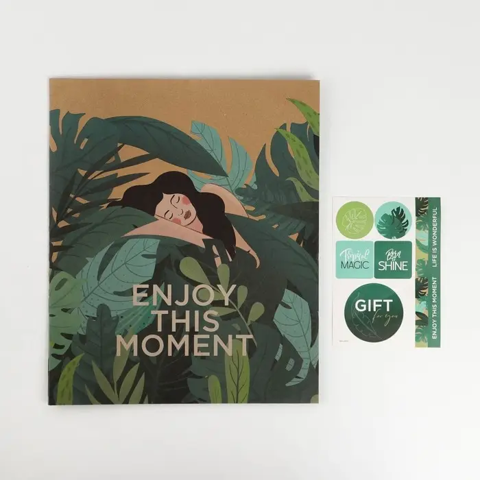 Пакет упаковочный с наклейками Enjoy this moment, 20 х 30 х 5 см Пакет упаковочный с наклейками Enjoy this moment, 20 х 30 х 5 см