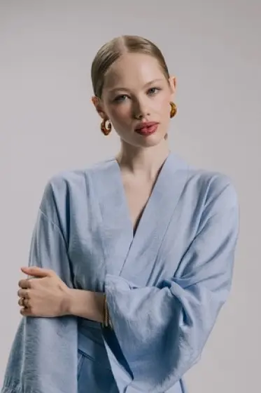 Серьги-кольца акрил &laquo;Тренд&raquo;, янтарные в золоте