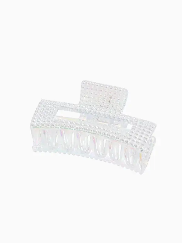 Крабик для волос &laquo;Мейли&raquo;, прямой, 8.5 см, прозрачный