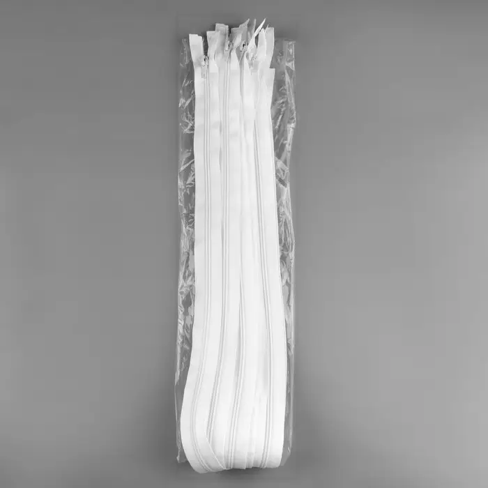 Молния «Спираль», №5, разъёмная, замок автомат, 100 см, белая