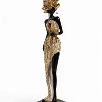Фигурка декоративная &laquo;Африканка с попугаем&raquo;, 9.5&times;8.5&times;37 см