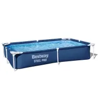 Бассейн каркасный Bestway Steel Pro 56401, 221&times;150&times;43 см, прямоугольный