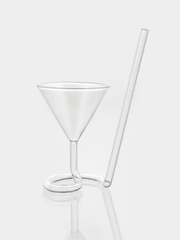 Бокал для вина &laquo;Forma. Эльза&raquo;, 120 мл, стекло, с трубочкой, прозрачный