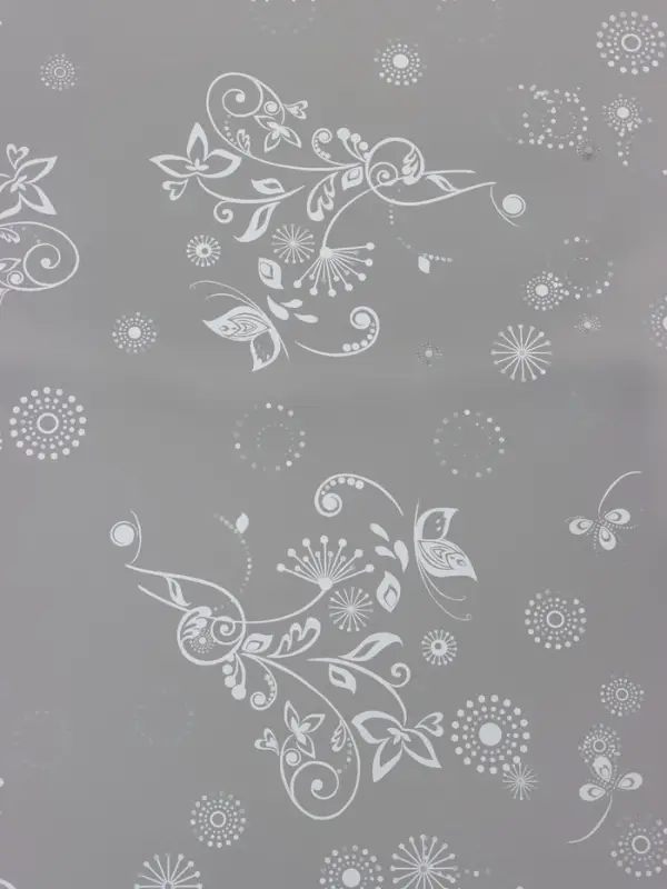 Пленка прозрачная с рисунком «Сабина» Белый 0.7×8.2±5%м