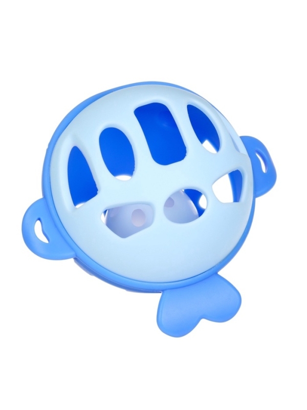 Прорезыватель силиконовый для зубов с погремушкой Крошка Я «Рыбка», в кейсе, синий Прорезыватель силиконовый для зубов с погремушкой Крошка Я «Рыбка», в кейсе, синий