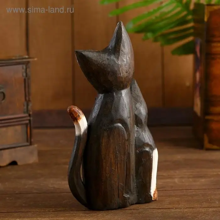 Сувенир дерево Сувенир дерево "Три кошечки с белыми лапками" 5х14х25 см